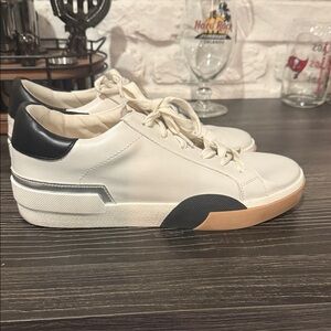 DV by Dolce Vita White and Black Sneakers